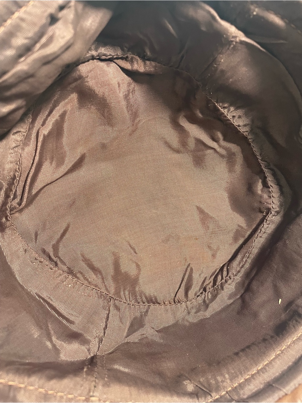 Vintage 70’s Brown Leather Hat with Multicolor Floral Trim - Picture 10 of 13